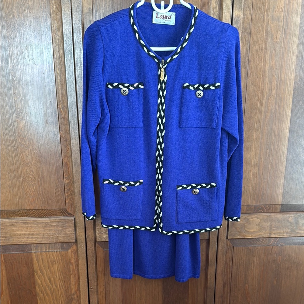 Laura Blue and Black Women's Suit